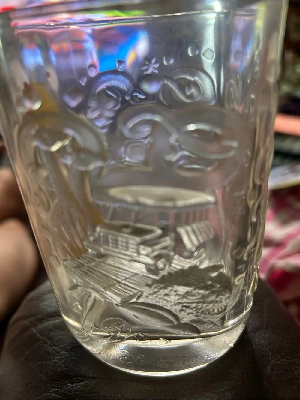 Vintage 2000 Walt Disney World Animal Kingdom Disney Mickey Mouse Clear Glass